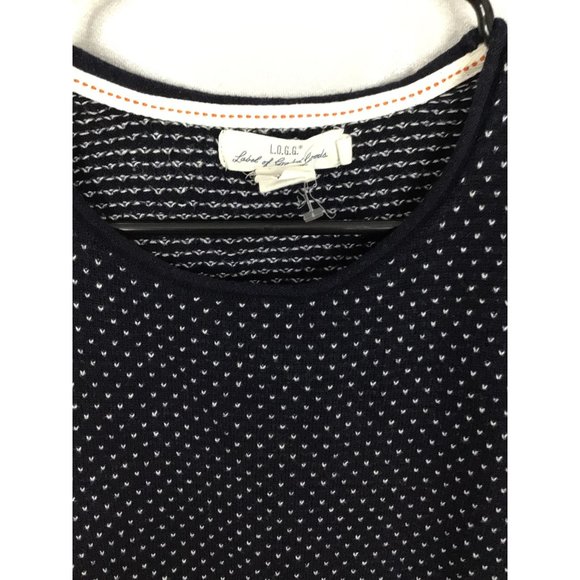 L.O.G.G. Women's Navy Blue Sweater Size Small Round Neck - Picture 2 of 12